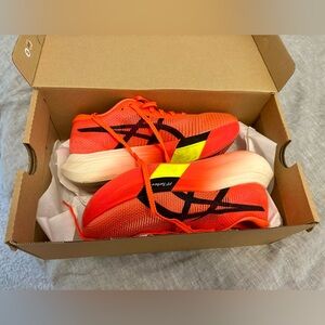 ASICS Metaspeed Sky Paris Size 6 Women’s/4.5 Men’s Sunrise Red/Black